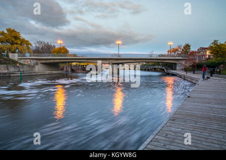 Lindsay Ontario Canada Trent Severn Waterway Scugog River Stock Photo