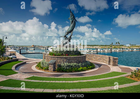 Chub Cay Blue, Monument by Kent Ullberg Stock Photo