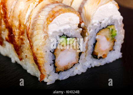 Tradittional Japan Eel roll Stock Photo