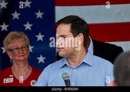 Marco Rubio at a US Senate campaign event in 2016 Stock Photo