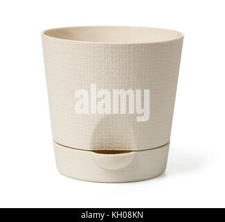 flowerpot. Isolated on white background with clipping path Stock Photo