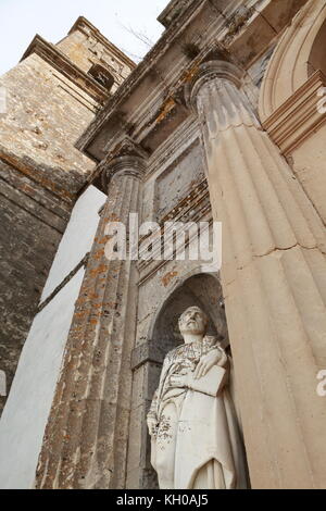 Detail of the main facade of the so-called Major Church in Medina Sidonia, Spain Stock Photo