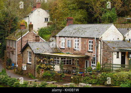 The Boat Inn, on the River Wye, Monmouthshire, Wales, UK Stock Photo