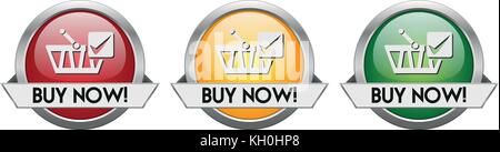 Modern Button Vector Buy Now! for the creative use in graphic design Stock Vector