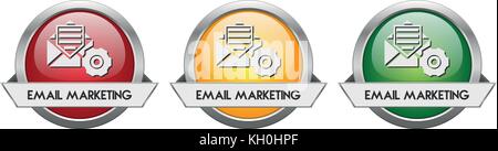 Modern Button Vector Email Marketing for the creative use in graphic design Stock Vector