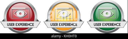 Modern Button Vector User Experience for the creative use in graphic design Stock Vector