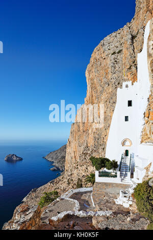 The monastery of Hozoviotissa in Amorgos island, Greece Stock Photo