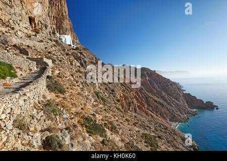 The monastery of Hozoviotissa in Amorgos island, Greece Stock Photo
