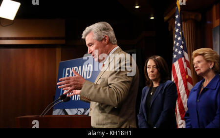 U.S. Rhode Island Senator Sheldon Whitehouse calls for the expansion of the 401k retirement program during a press conference on Capitol Hill October 31, 2017 in Washington, DC.  (photo by US Senate Photo via Planetpix) Stock Photo