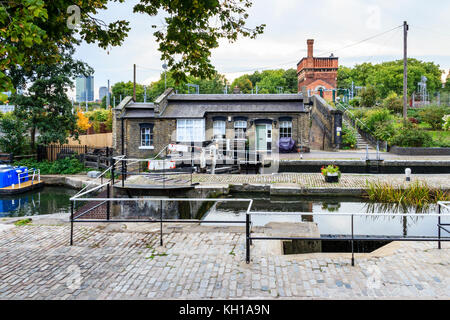 St. Pancras Lock, Kings Cross, London, UK, 2017 Stock Photo