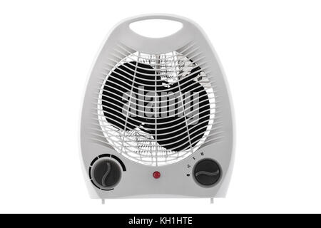 Electric heater isolated on white background Stock Photo