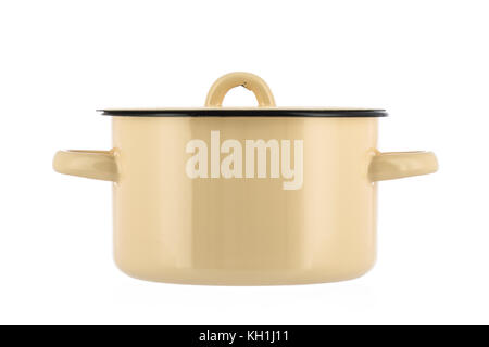 New pot isolated on white background Stock Photo