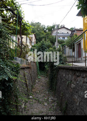 The old air-raid shelter from the WWII in the town of Haskovo, Bulgaria. Stock Photo