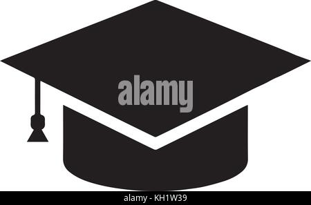 Graduate cap logo Stock Vector