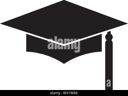 Graduate cap logo Stock Vector