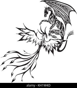 Phoenix Bird Tattoo Dragon Waterproof Boys and Girls Temporary Body Tattoo   Amazonin Beauty