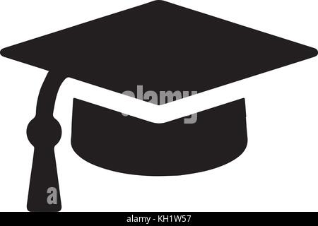 Graduate cap logo Stock Vector