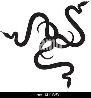 Snake logo Stock Vector