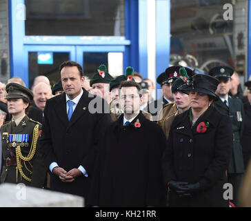 Taoiseach Leo Varadkar during the Remembrance Sunday service at the ...