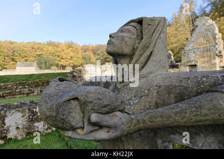 Mount Grace Carthusian Priory - Madonna of the Cross Stock Photo