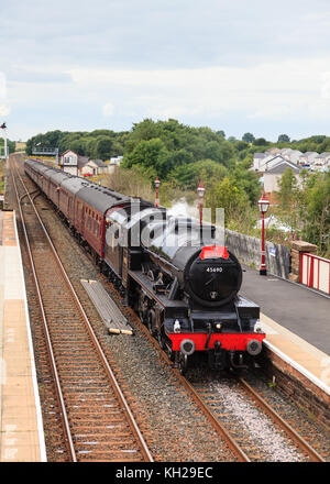 Appleby railway station on the British Rail Settle to Carline Pennine ...