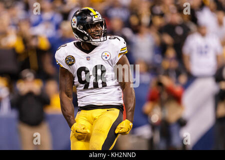 Pittsburgh Steelers linebacker Vince Williams (44) reacts to the