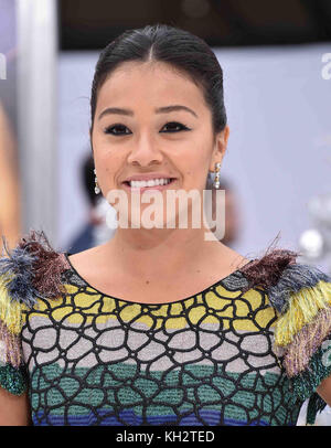 Westwood, California, USA. 12th Nov, 2017. Gina Rodriguez arrives for the premiere of the film 'The Star' at the Village theater. Credit: Lisa O'Connor/ZUMA Wire/Alamy Live News Stock Photo