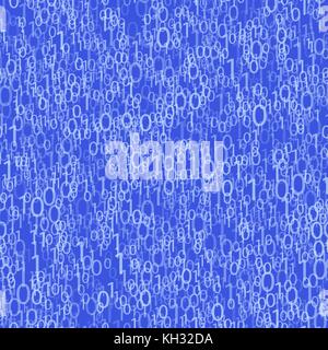 Binary Code Blue Background. Concept Numbers Stock Vector