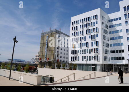 General views of La Joliette Port district, Marseille, France Stock Photo