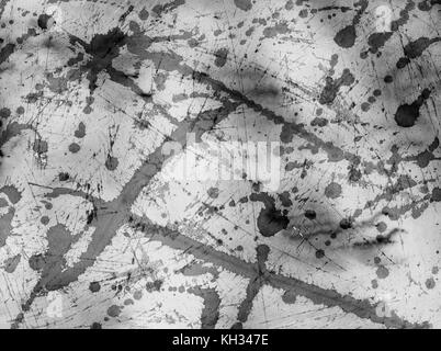 Black grunge ink, watercolor texture, abstract background. Stock Photo