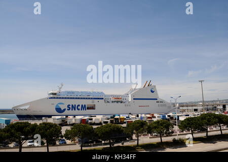 General views of La Joliette Port district, Marseille, France Stock Photo