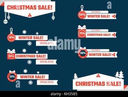 Christmas Lower Thirds Stock Vector