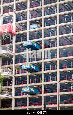 CantiDeck in use on building construction site in London, UK Stock Photo