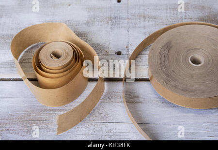 Old paper tape for school and household use. Stock Photo