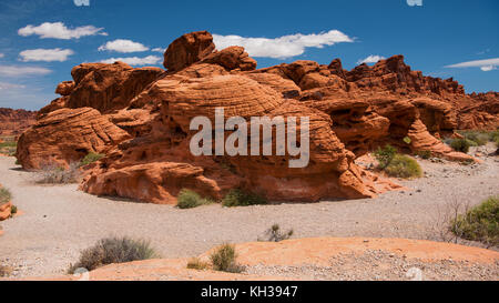 Beehive rock formations in Valley of Fire State Park, Nevada, USA Stock Photo