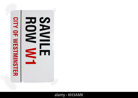 Saville Row sign Stock Photo