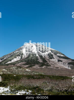 View of Shiretoko pass and Mount Rausu, Shiretoko National Park, Hokkaido Japan. Stock Photo