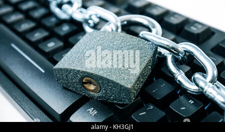 New computer virus protection cyber security concepts Stock Photo
