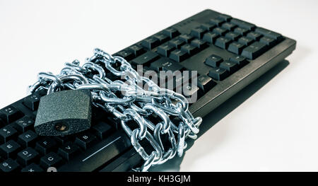 Online security danger, cybersecurity symbol Stock Photo