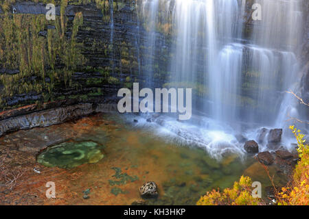 Waterfall on Allt na Dunaiche Isle of Skye Stock Photo