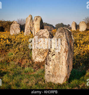 Carnac Alignments, Brittany, France Stock Photo