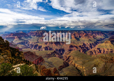 View across Grand Canyon South Rim Arizona Stock Photo