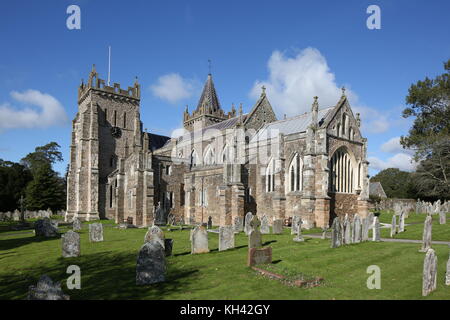 Ottery St Mary, St Mary's Parish Church, Devon, View from the South-East Stock Photo