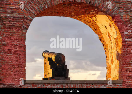 Historical fortified site of Bomarsund, Aland islands. Finland war heritage Stock Photo