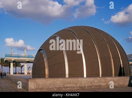 the Planetarium by the library of Alexandria Egypt Stock Photo