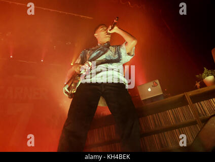 Loyle Carner Performing at Manchester O2 Ritz  Featuring: Loyle Carner Where: Manchester, United Kingdom When: 12 Oct 2017 Credit: Sakura/WENN.com Stock Photo