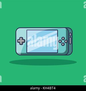 portable game pad device technology icon Stock Vector