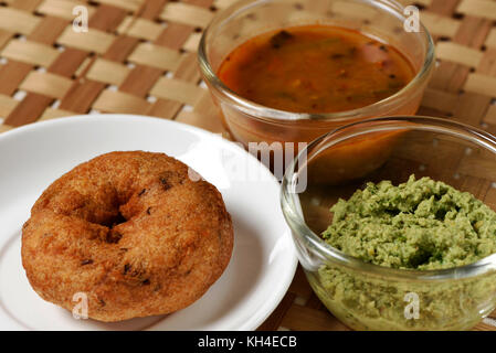 south Indian dish Medu Vadas, India, Asia Stock Photo