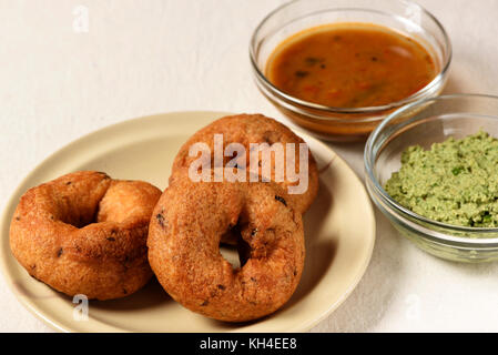 south Indian dish Medu Vada, India, Asia Stock Photo