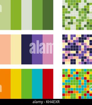 Color palette set background harmony combos Vector Image